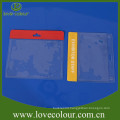 Transparent plastic soft ID card holder